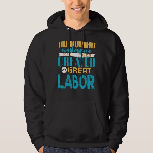 Tag der Arbeit 2 Hoodie (Vorderseite)