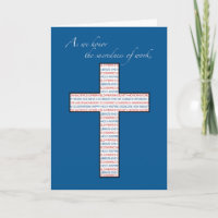 Tag der Arbeit, Christliches Kreuz, Rot, Weiß, Bla