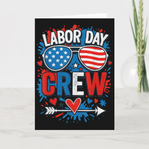Tag der Arbeit Crew, Frohen Tag der Arbeit Patriot Karte