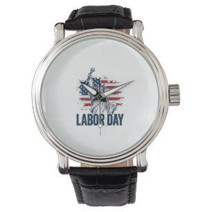 Tag der Arbeit Denkmal der Freiheit Patriotischer Armbanduhr