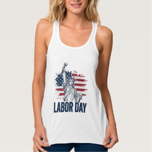 Tag der Arbeit Denkmal der Freiheit Patriotischer Tank Top
