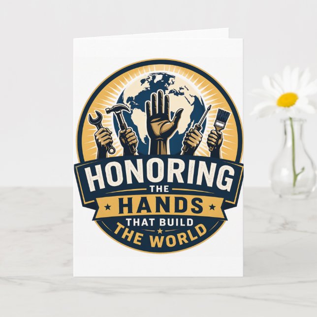 Tag der Arbeit  Karte (Kleine Pflanze)