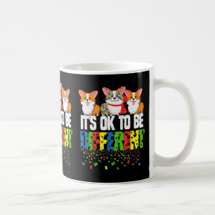 Tag der Aufklärung über Autismus, es ist ok, ander Kaffeetasse