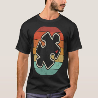 Tag der Aufklärung über Autismus Vintager 70er 80e T-Shirt