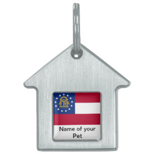 Tag der Begleiter mit der Flagge des georgischen S Tiermarke