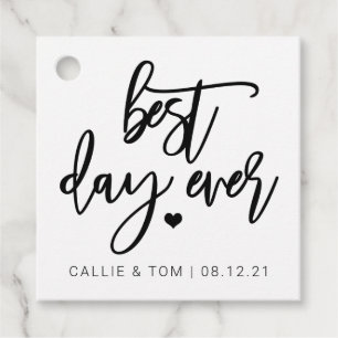 Tag der Besten Gastgeschenk Hochzeit Geschenkanhänger