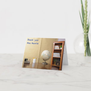 Tag der Bewertung durch Lehrer im Klassenzimmer Dankeskarte