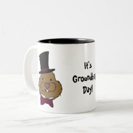 Tag der Bodenschätze | Top Hat Bow Krawatte Zweifarbige Tasse