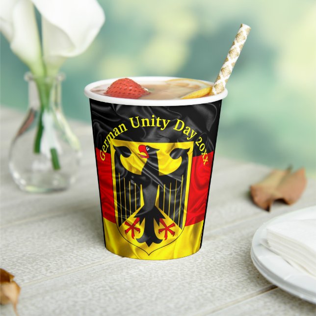Tag der Deutschen Einheit, Nationalfeiertag Deutsc Pappbecher (In Situ)