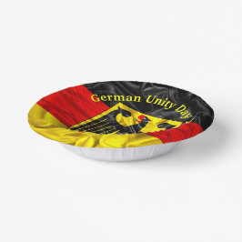 Tag der Deutschen Einheit, Nationalfeiertag Deutsc Pappteller