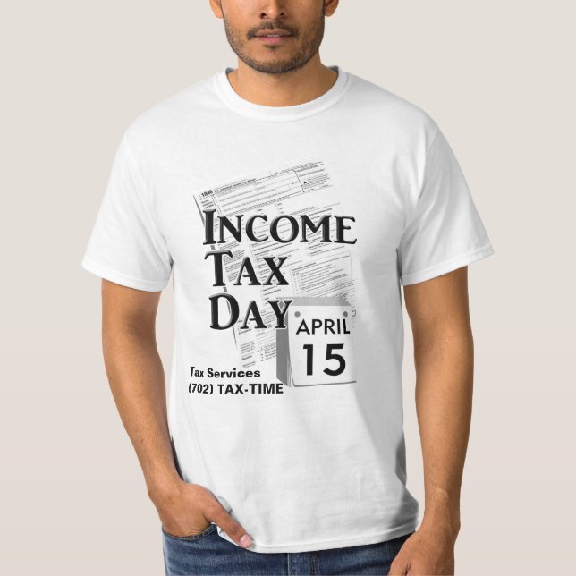 Tag der Einkommensteuer T-Shirt (Vorderseite)