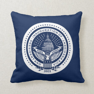 Tag der Einweihung des Biden Harris Logo 2021 Kissen