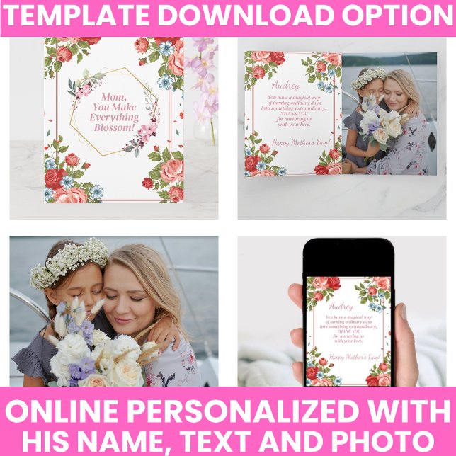 Tag der eleganten Mütter Karte (Elegant Mothers Day Card)