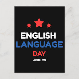 Tag der englischen Sprache Postkarte