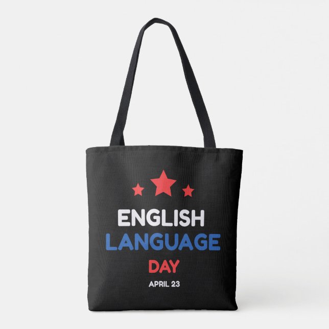 Tag der englischen Sprache Tasche (Rückseite)