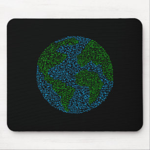 Tag der Erde 2025 Entwurf von Wildtieren und Meere Mousepad