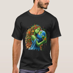 Tag der Erde 2026 grüne Mutter Natur Planet Frauen T-Shirt