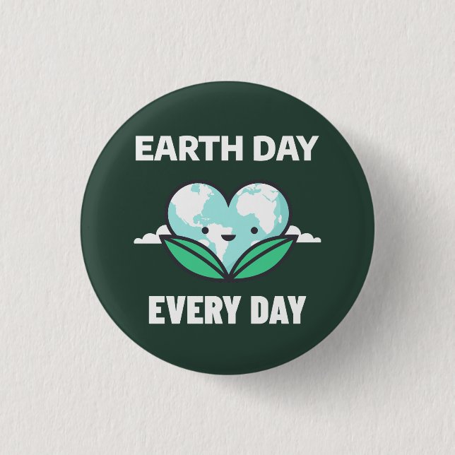 Tag der Erde Button (Vorderseite)