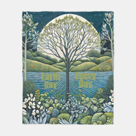 Tag der Erde Fleecedecke