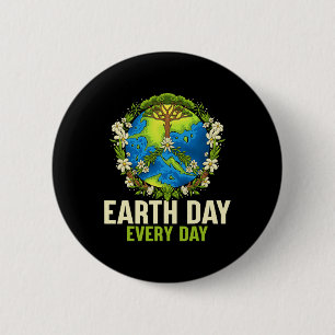 Tag der Erde Geschenke für Frauen Mädchen Jungen Button