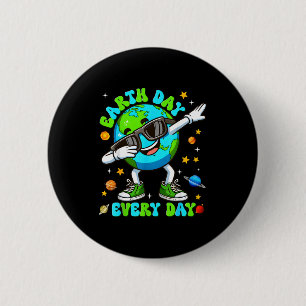 Tag der Erde jeden Tag Dabbing-Planet Umwelt Männe Button