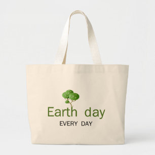 Tag der Erde jeden Tag! Jumbo Stoffbeutel