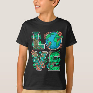 Tag der Erde Naturliebe umweltfreundlich Umwelt- T-Shirt