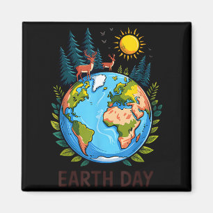 Tag der Erde Planet Natur grüner Planet rette die  Magnet