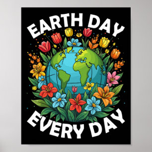 Tag der Erde Rainbow Globe retten den Planeten Poster