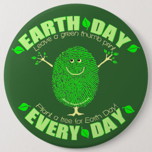 Tag der Erde umweltsmäßig Button