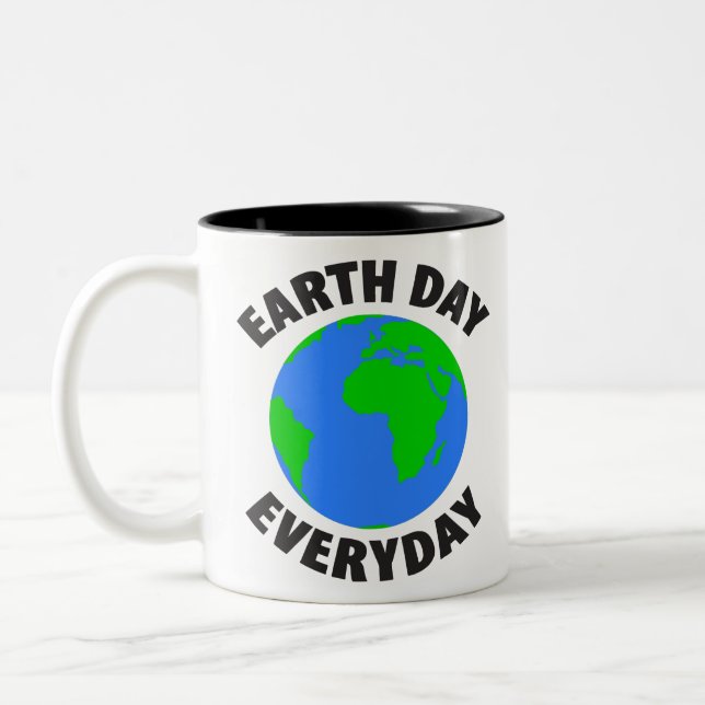 Tag der Erde Zweifarbige Tasse (Links)