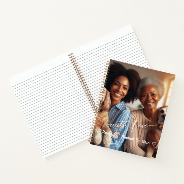 Tag der ersten Mütter Hund Großmutter | Benutzerde Notizbuch (Innenseite)