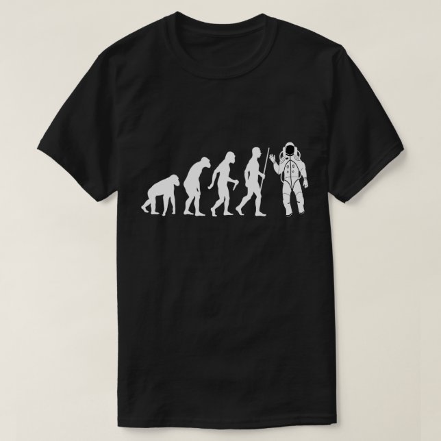 Tag der Evolution der menschlichen Evolution T-Shirt (Design vorne)