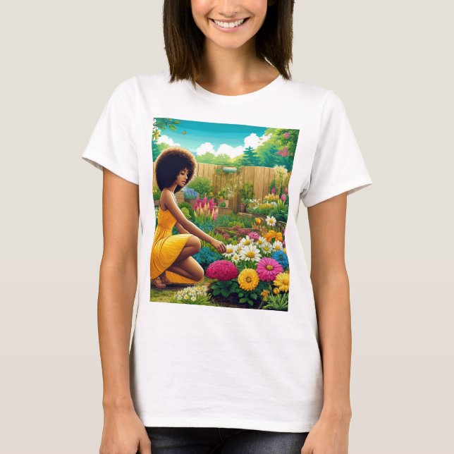 Tag der Freude an der Gartenarbeit T-Shirt (Vorderseite)