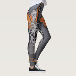 Tag der gestorbenen Skeletton-Leggings-Malerei Leggings