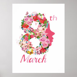 Tag der glücklichen Frauen in der Welt 8 2024 Poster