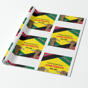 Tag der glücklichen Juniteentlichkeit Geschenkpapier