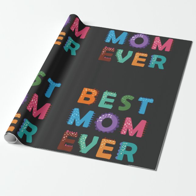 Tag der glücklichen Mütter für beste Mama Geschenkpapier (Ungerollt)