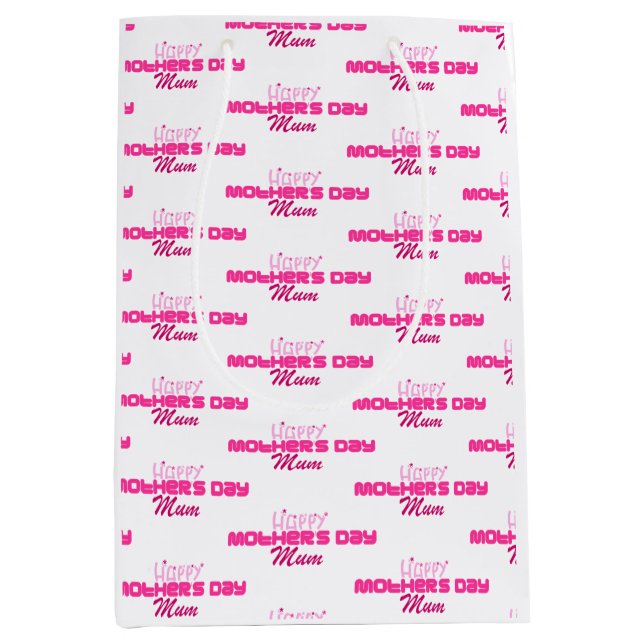 Tag der glücklichen Mütter Mittlere Geschenktüte (Vorderseite)