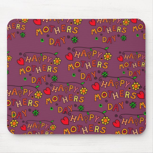 Tag der glücklichen Mütter Mousepad (Vorne)