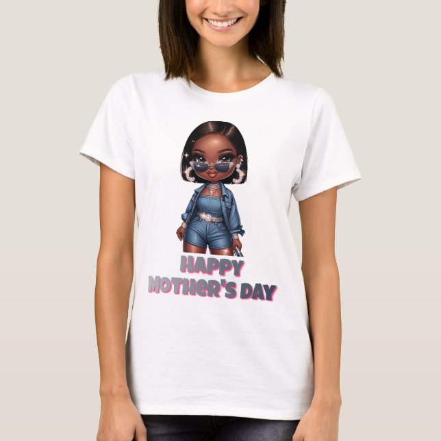Tag der glücklichen Mütter T-Shirt (Vorderseite)