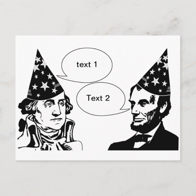 Tag der glücklichen Präsidenten Postkarte (Vorderseite)