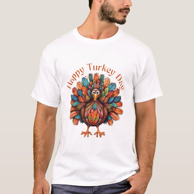 Tag der glücklichen Türkei T-Shirt (Vorderseite)