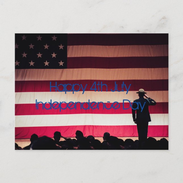 Tag der glücklichen Unabhängigkeit Postkarte (Vorderseite)
