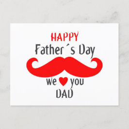 Tag der glücklichen Väter wir Liebe Sie Papa Postkarte