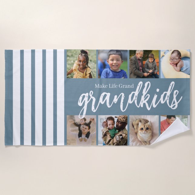 Tag der Großeltern Strandtuch (Vorderseite)