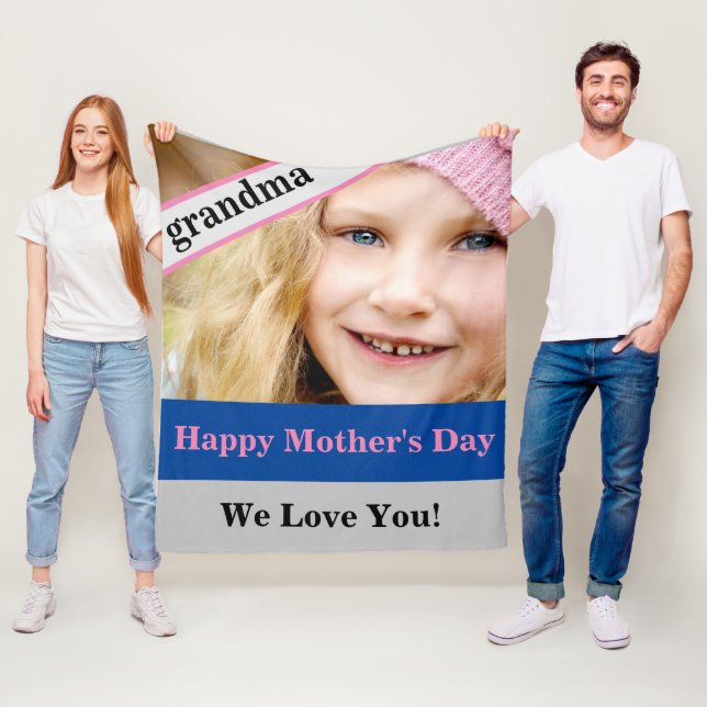 Tag der Großmütter Fleecedecke (Beispiel)