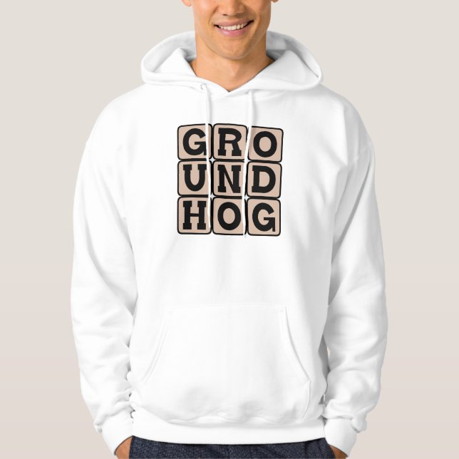 Tag der Groundhog, Urlaub Hoodie (Vorderseite)