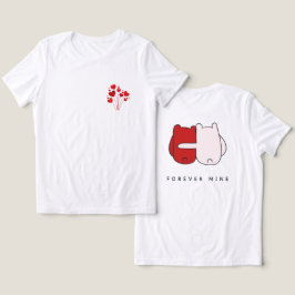 Tag der Happy Valentines, Rosa und Rot, rote Herze Tri-Blend Shirt