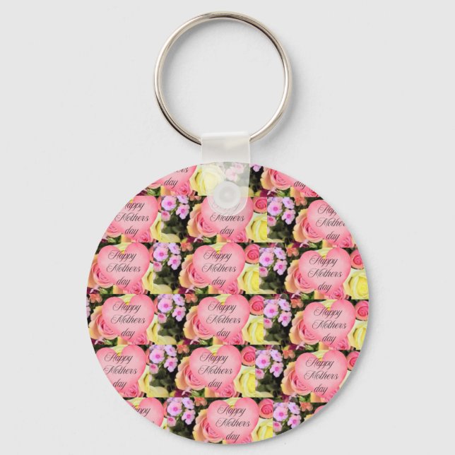 Tag der hübschen Blumenmütter Schlüsselanhänger (Vorderseite)